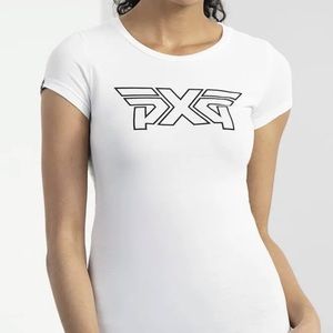 PXG White Outline Women’s Tee Size small